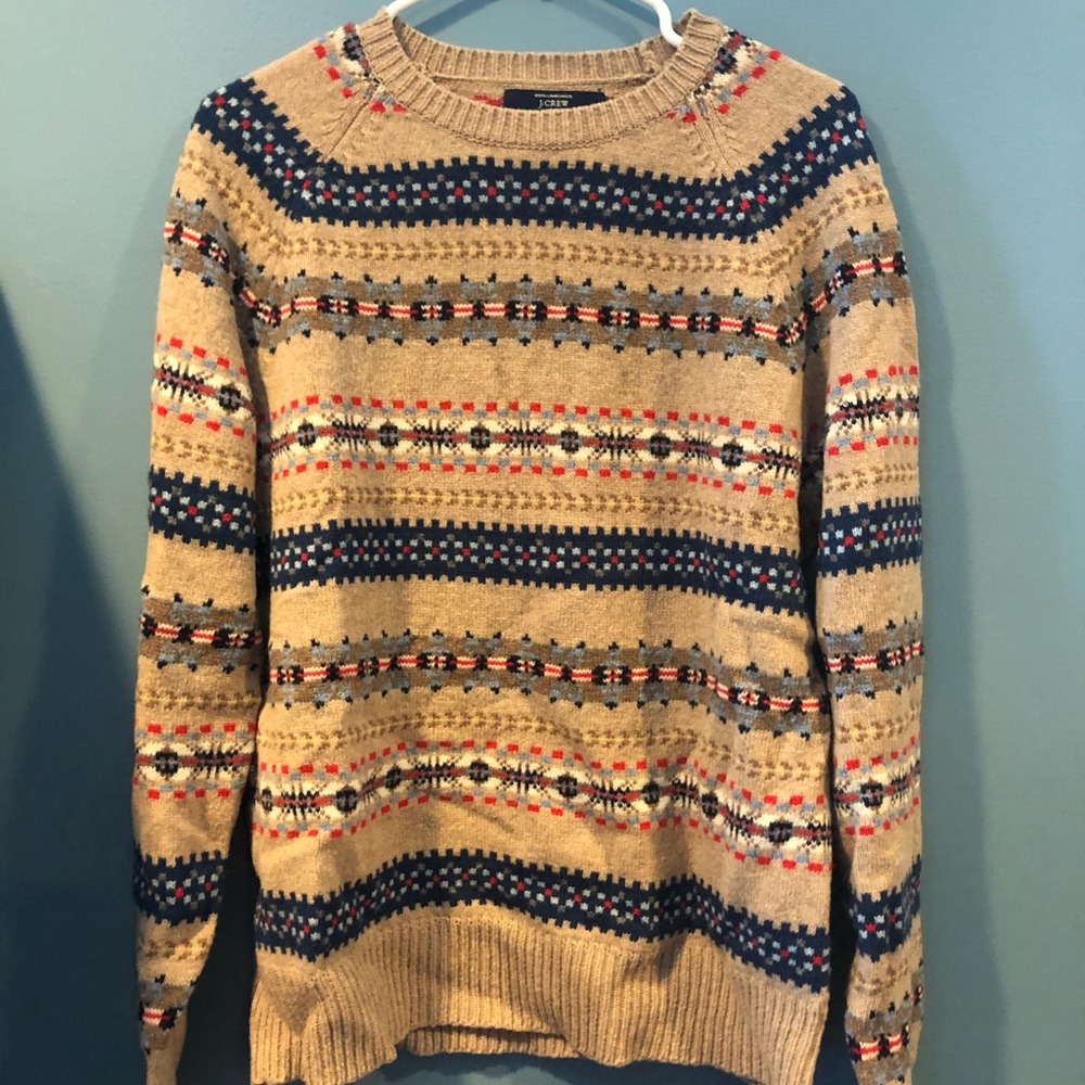 Wool patterned J.Crew sweater